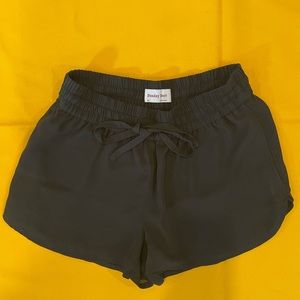 Silk Black Shorts